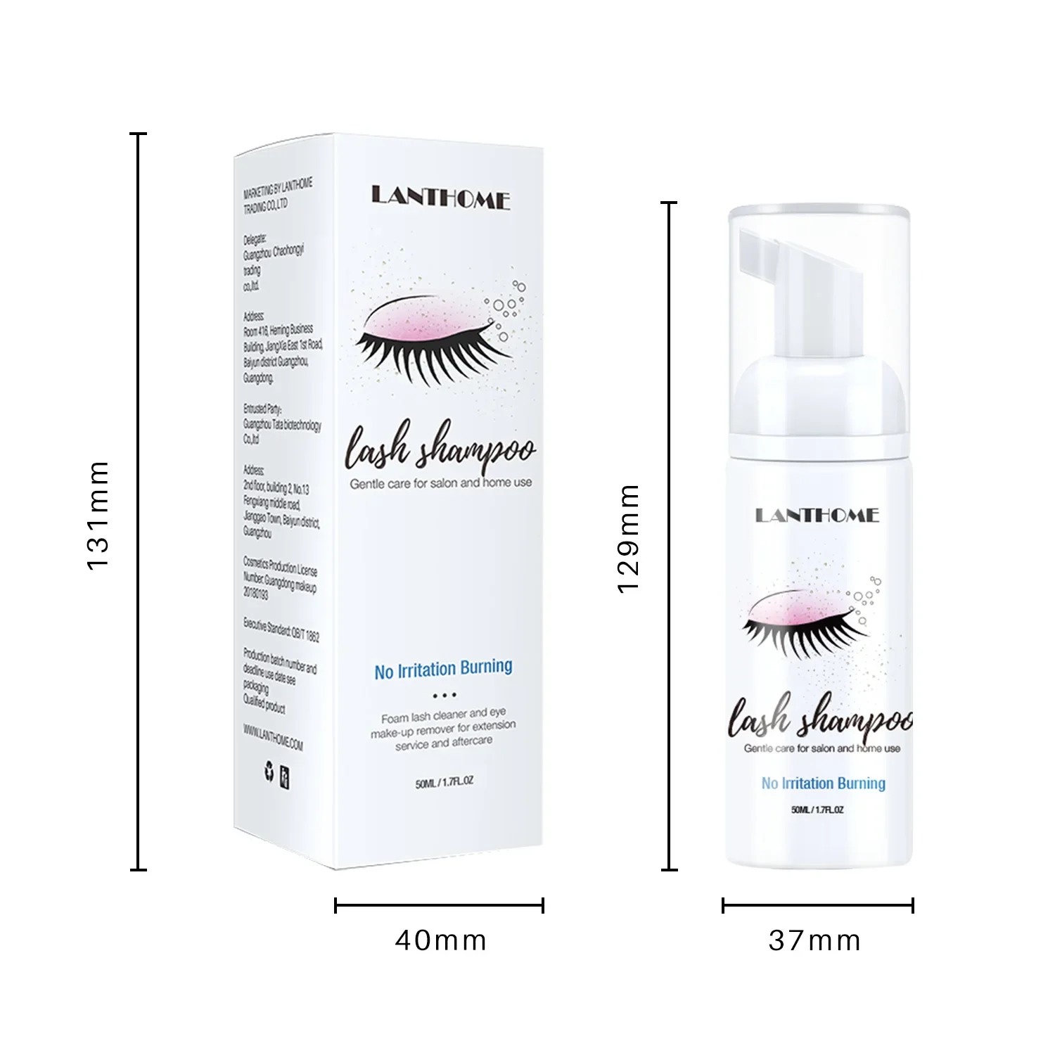 Eyelash Extension Shampoo Foam Lashes Cleansing For Makeup Tools Mascara Remover Glue Cleanser for Wash Eyelash