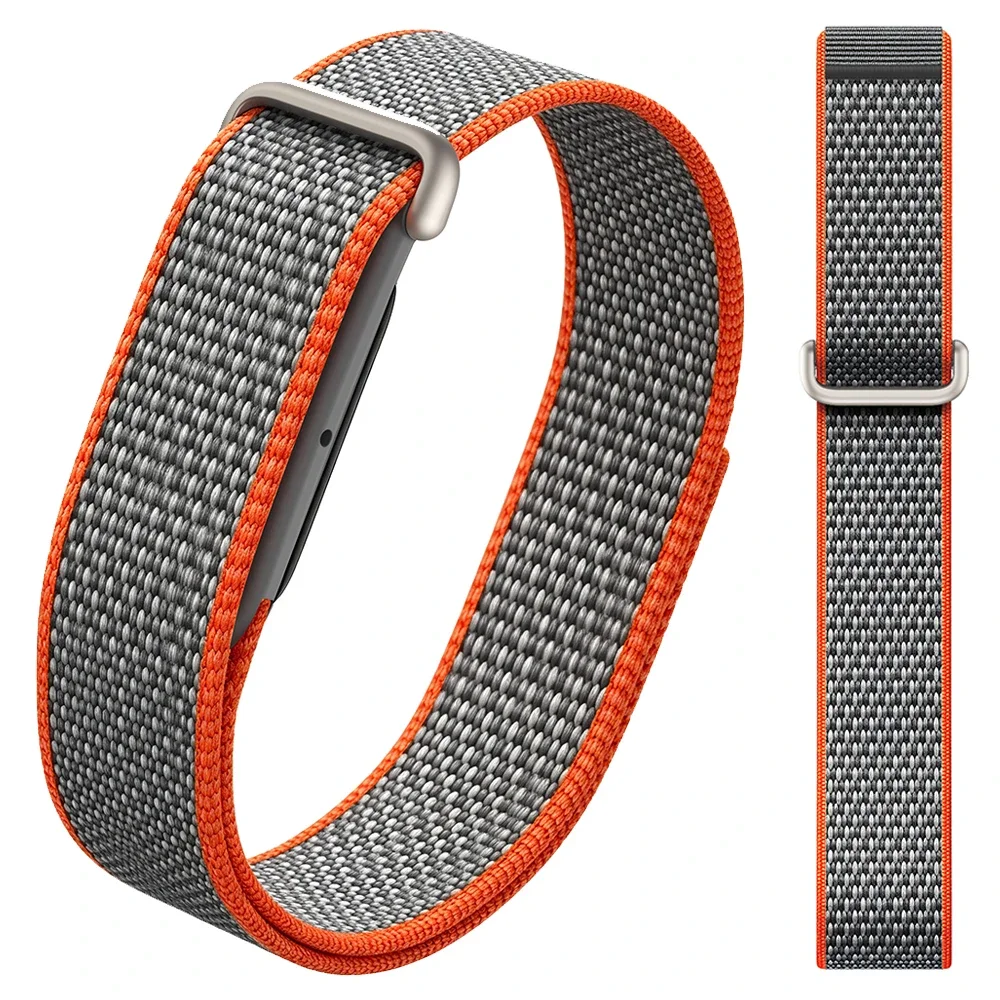 für Google Fitbit Air Silikon+Nylon-Schlaufenarmband für Fitbit Air Fitness Tracker 1:1 Original Sport-Uhrenarmband Armband-Zubehör – Detail 18