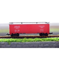 Diecast N Scale 1/160 MP 50-foot APPLES Boxcar Freight Train Model Sand Table Display Adult Collection Gift Boy Toy