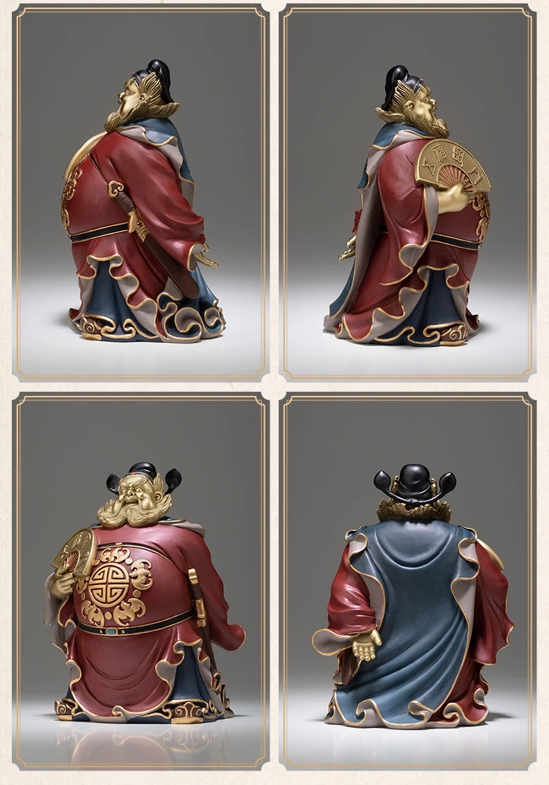 آسيا الطاوية ماستر متجر المنزل تعويذة التميمة تيان شي تشونغ كوي طرد الأرواح الشريرة جلب الحظ الجيد يبارك الأسرة البرونزية نحت تمثال