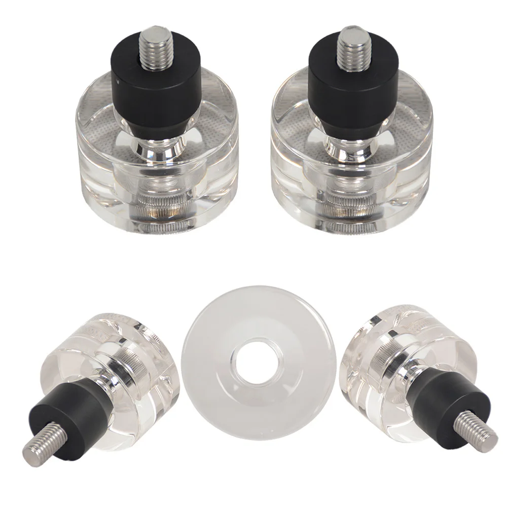 

Transparent 58mm PMMA Performance Guard Wheelie Wheels Crash Bar Clear End Caps For Crash Bar Guard Engine Protect Bars