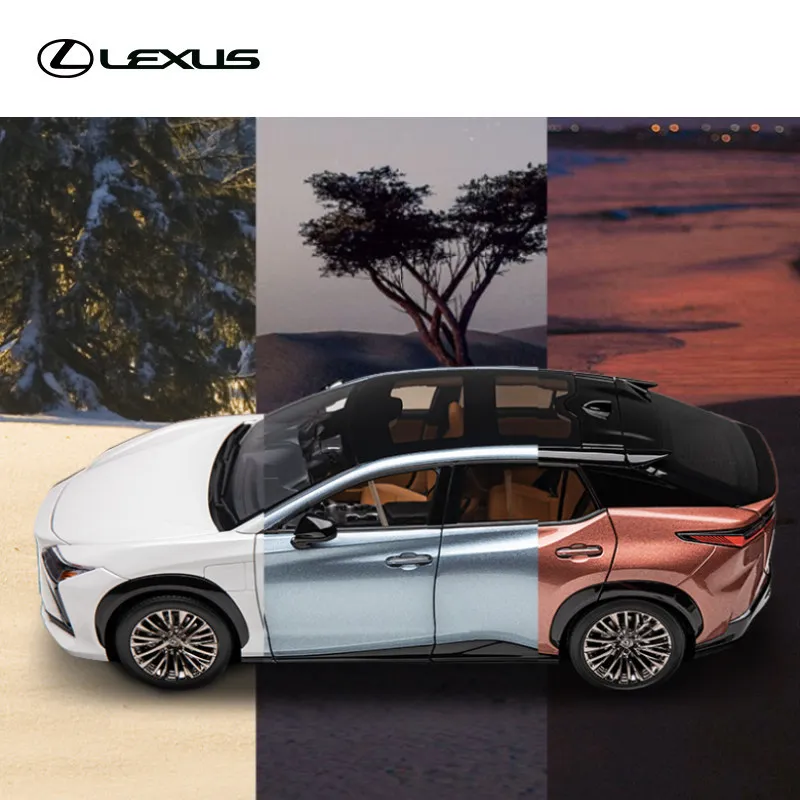 

Коллекционная модель внедорожника Lexus RZ450e в масштабе 1:18, литая из сплава, высокодетализированная, от оригинального производителя, для любителей автомобилей