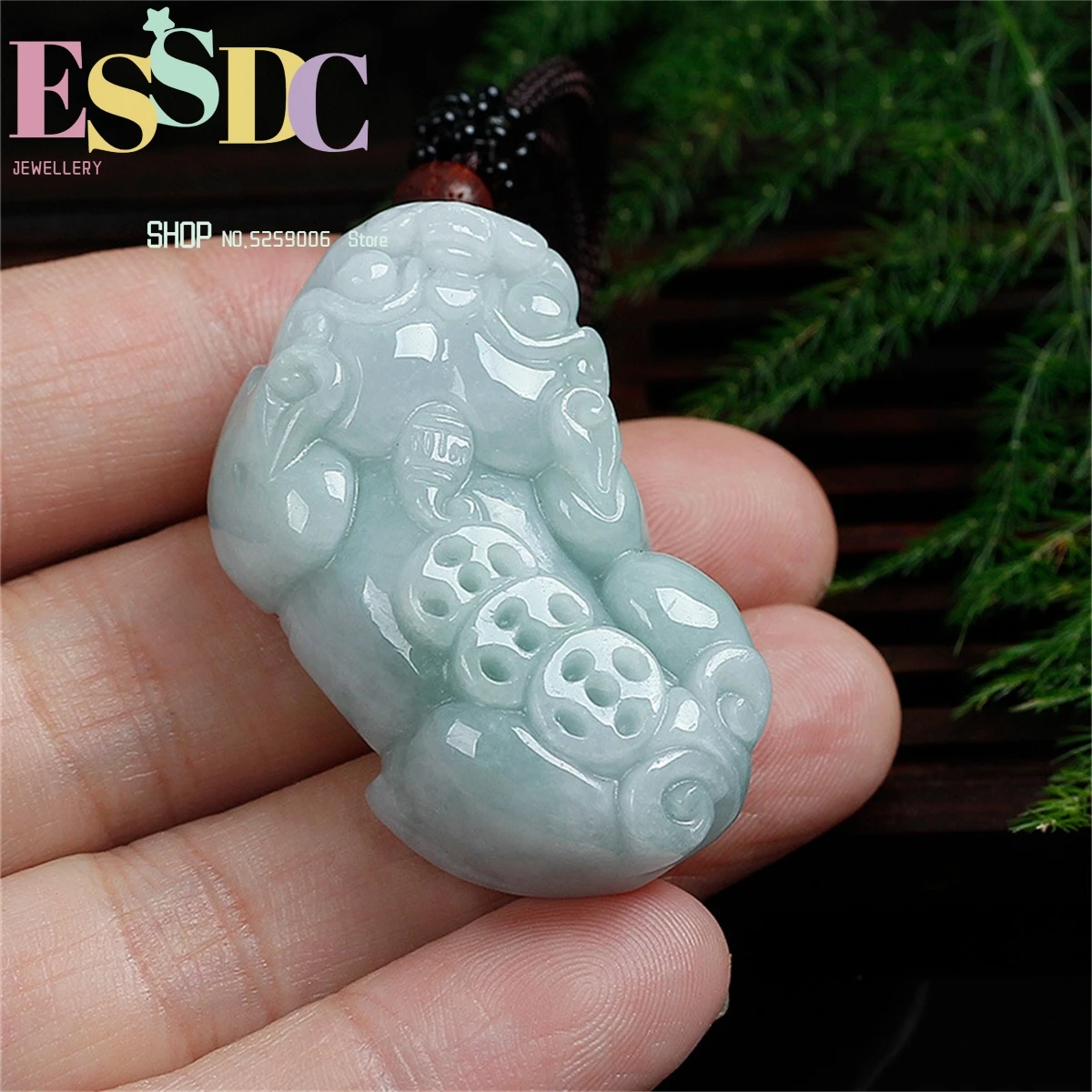 Sanqian Jade Pixiu Pendant Natural A Goods Men's Women's Necklace Wholesale Chinese Handcarved Charming Jewelry Fashion Amulet