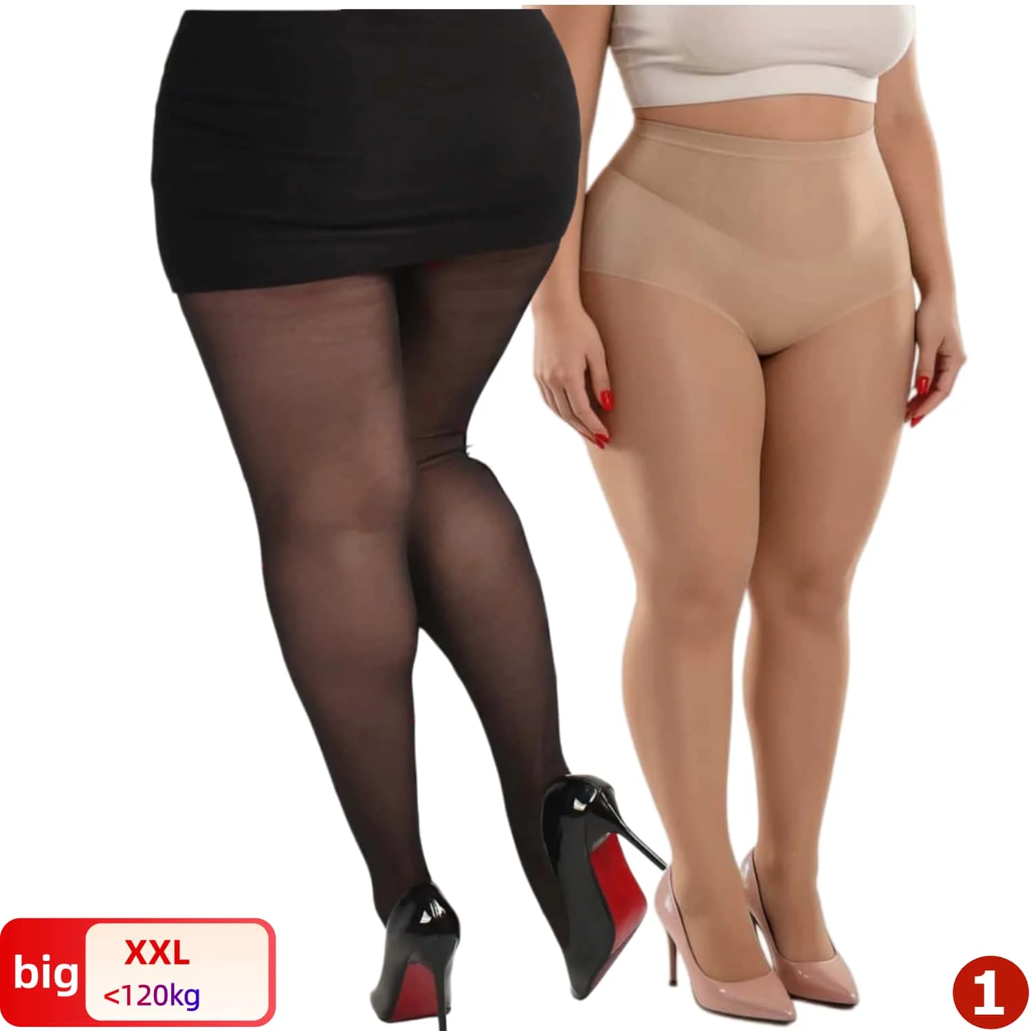 

2026 NEW Plus Size High-Waisted Seamless Slimming Tights Comfortable Stretchy Sheer Pantyhose Summer Control Top for Women 3xxxl