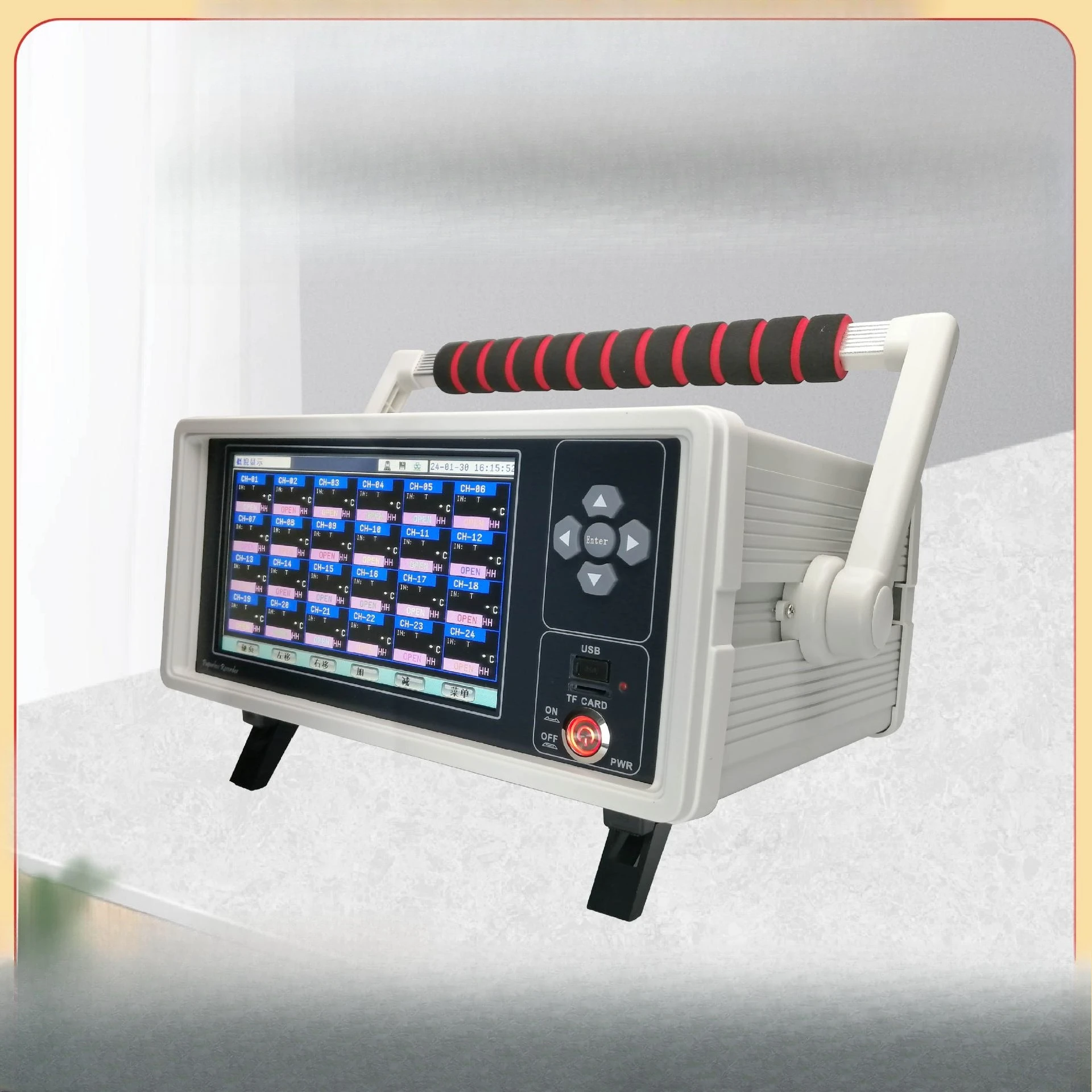 Inspection instrument curve data online multi-channel recording digital display temperature inspection device recorder