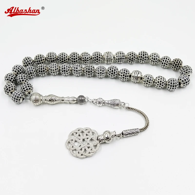 

Zircon stone Tasbih 33 Prayer beads muslim luxurious gift misbaha islamic Eid accessories arabic fashion rosary bead bracelet