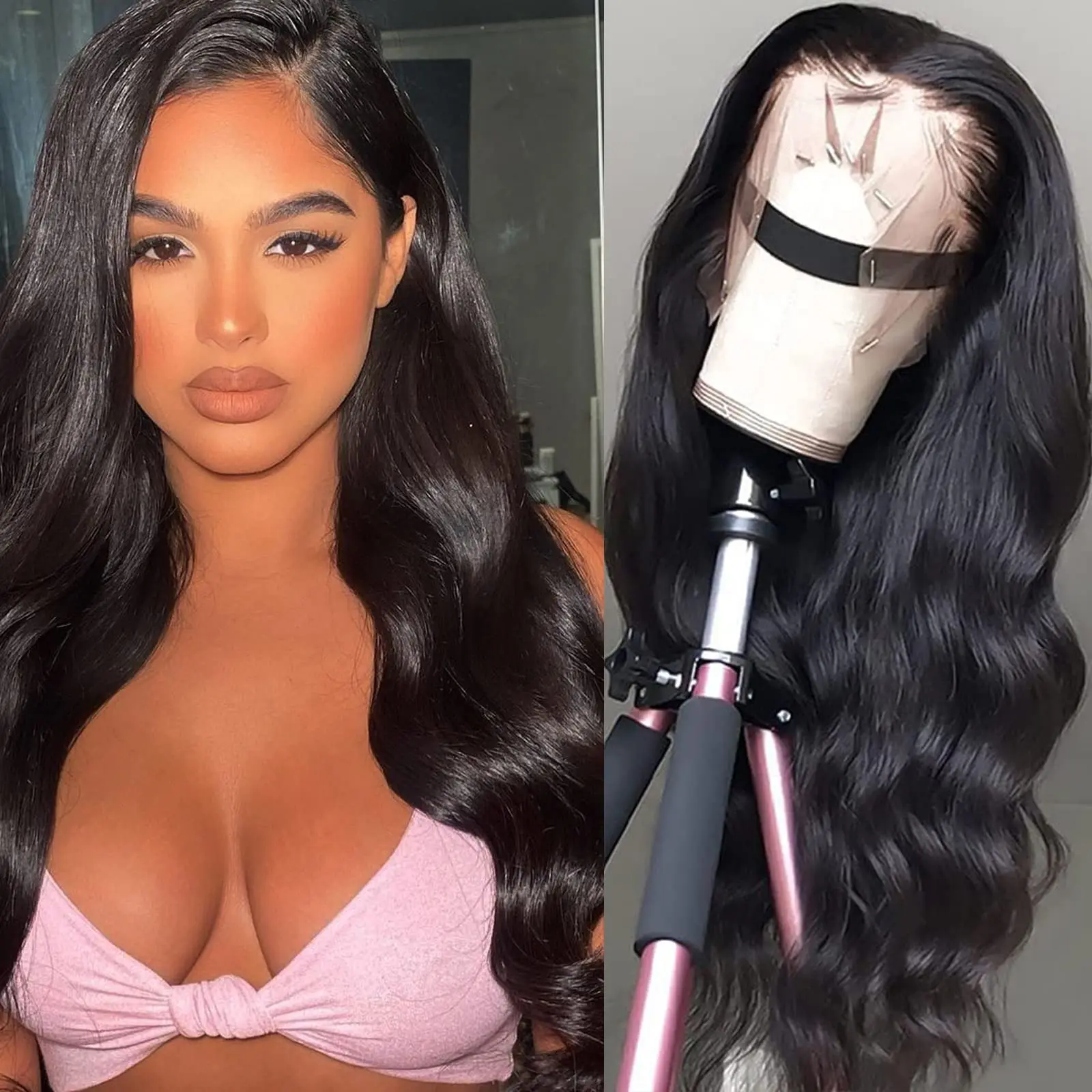 

13x4 Lace Frontal Body Wave Wigs Human Hair 360 Lace Wig Pre Plucked for Women 13x6 Brazilian Lace Front Wig With Baby Hair