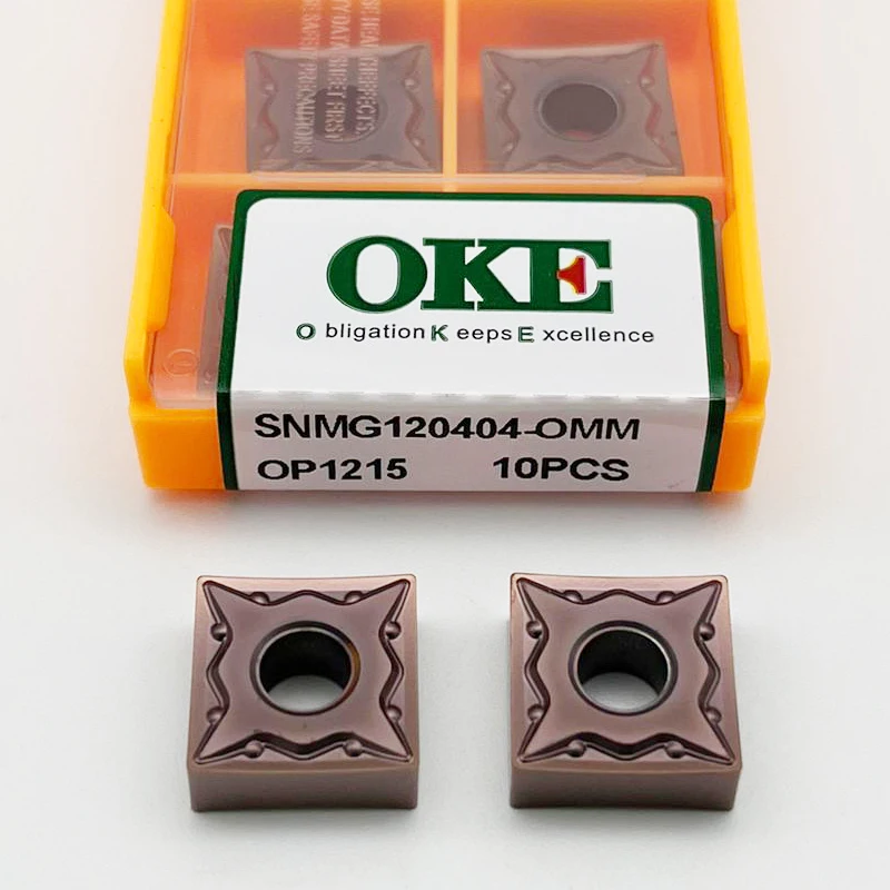 

SNMG120404 OMM OP1215 Твердосплавные вставки SNMG Внешние токарные инструменты SNMG1204 Токарный станок с ЧПУ для нержавеющей стали