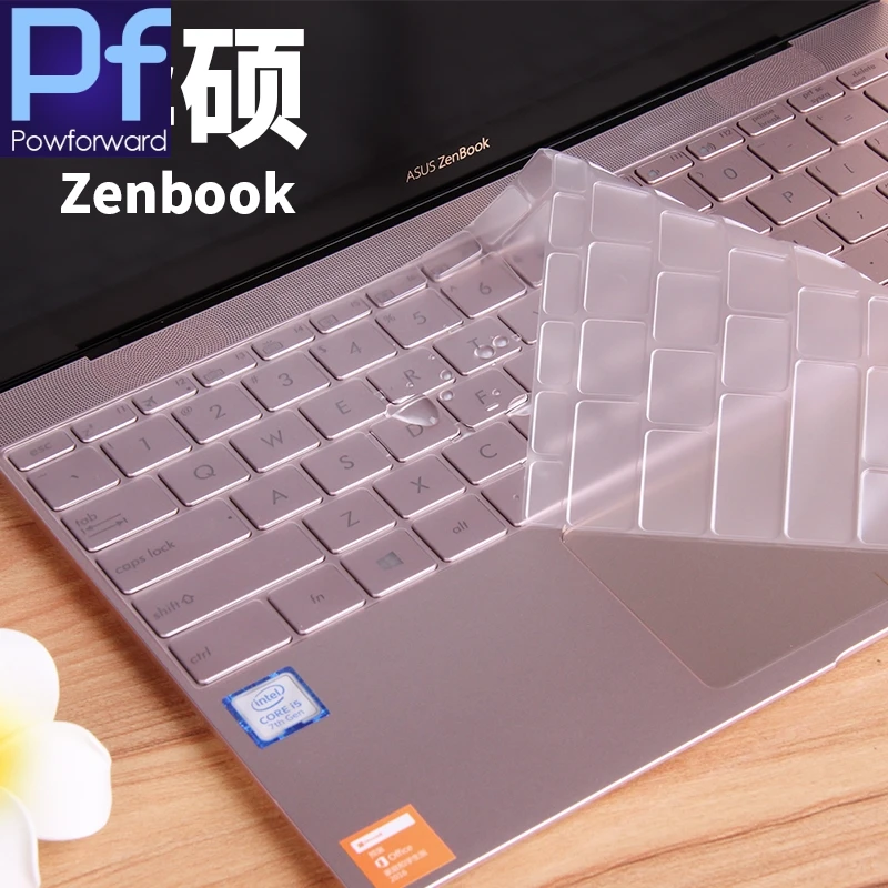 For ASUS ZenBook Deluxe UX490 UX490UA 14 inch for ASUS ZenBook 3 ux390ua UX390 12.5 inch TPU Ultra Keyboard Cover Protector skin