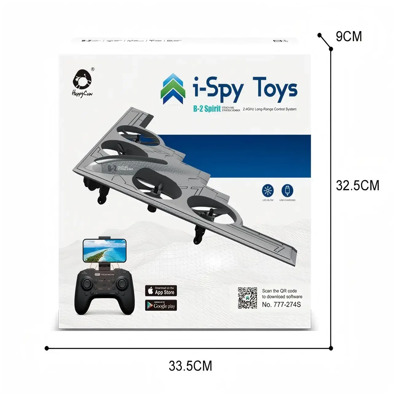 ألعاب i-psy تقليد B2 قاذفة خفية واي فاي FPV طائرة تحكم عن بعد طائرة 2.4G هيكل توربيني تحوم مصباح ليد RC مقاتلة #5