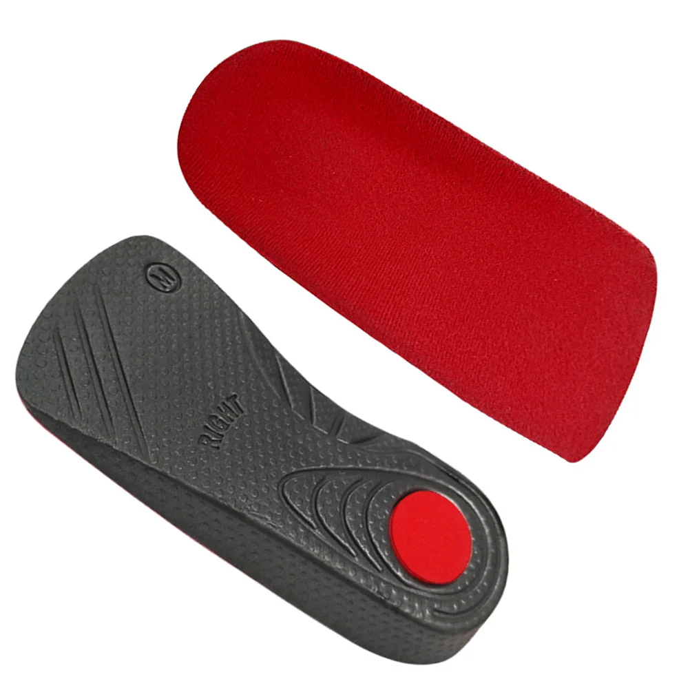 

1Pair Arch Support Insoles Flat Feet Orthotic Shoes Pads Size S Red for Climbing Running Hiking Basketball L Shape Leg