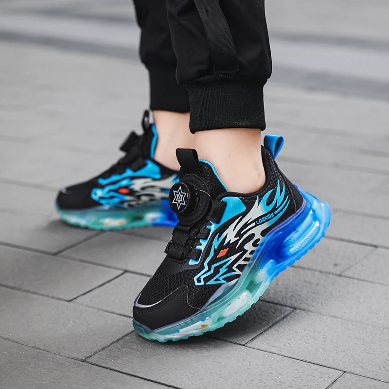 

Boys' autumn and winter sports shoes PU leather children's basketball running shoes girls EVA children's casual shoes