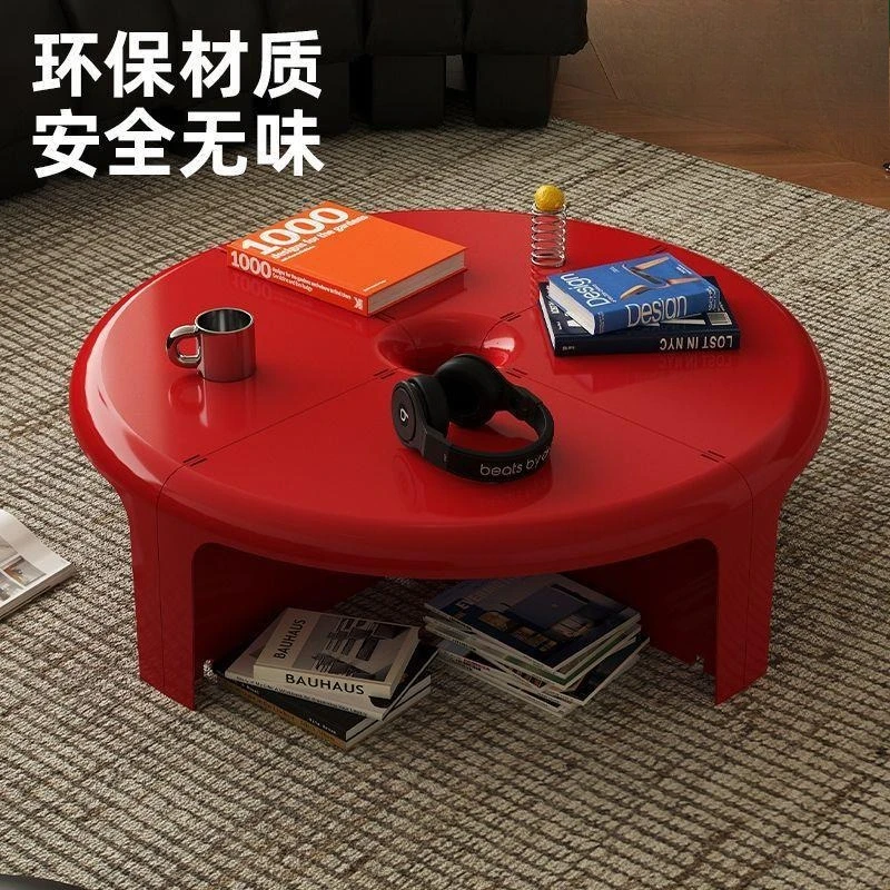 

Pumpkin box coffee table combination Italian minimalist dopamine coffee table