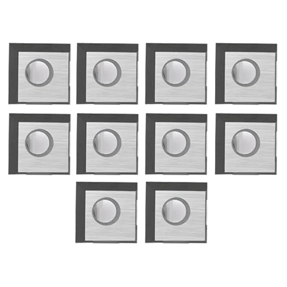 10pcs Carbide Inserts Carbide Tip And Unrounded, Suitable For Straight Profile Turning And Nearly 90° Internal Corner Machining