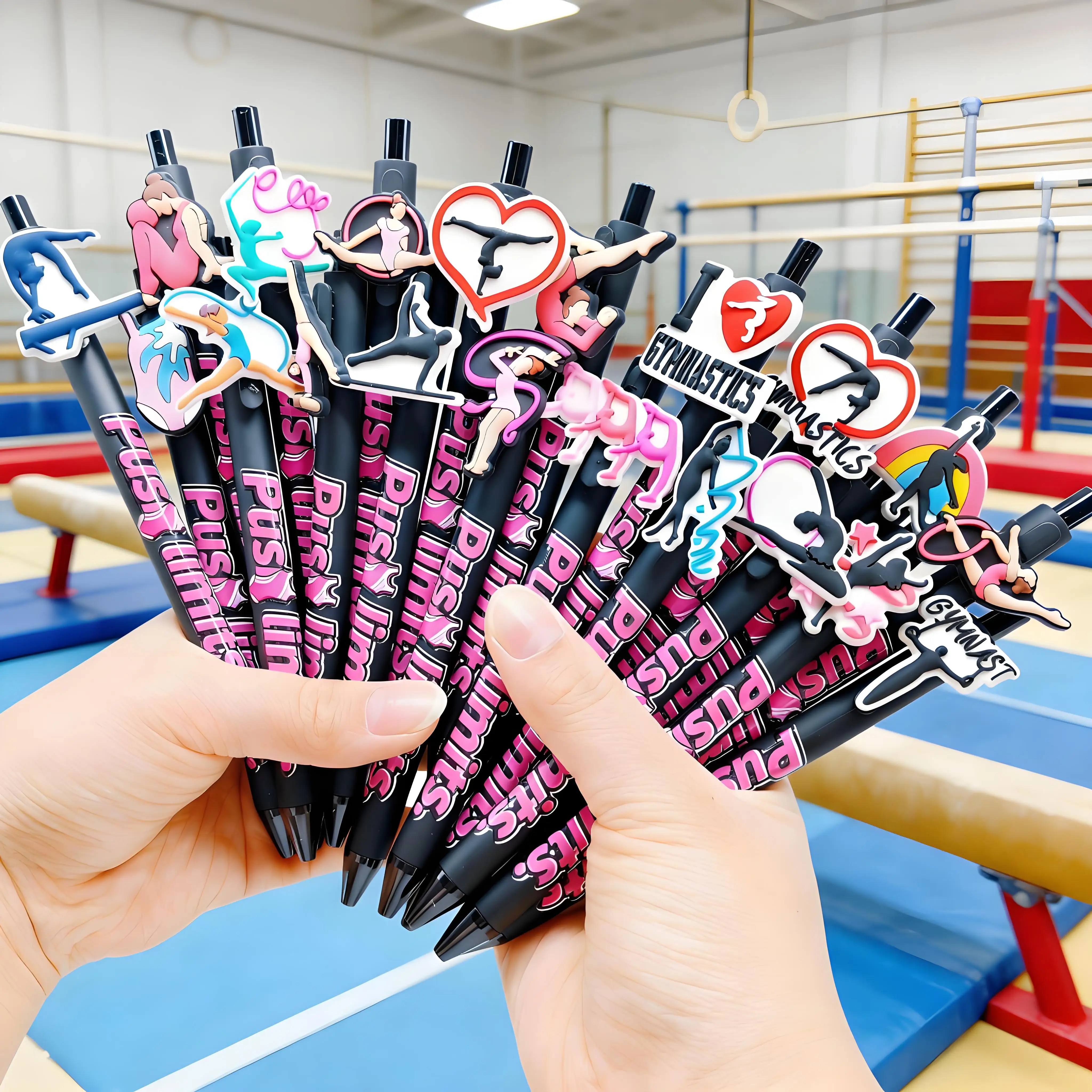 

10/15/20 PCS Gymnastics Theme Ballpoint Pen Sports Press Ballpoint Pen Student Writing Ballpoint Pen