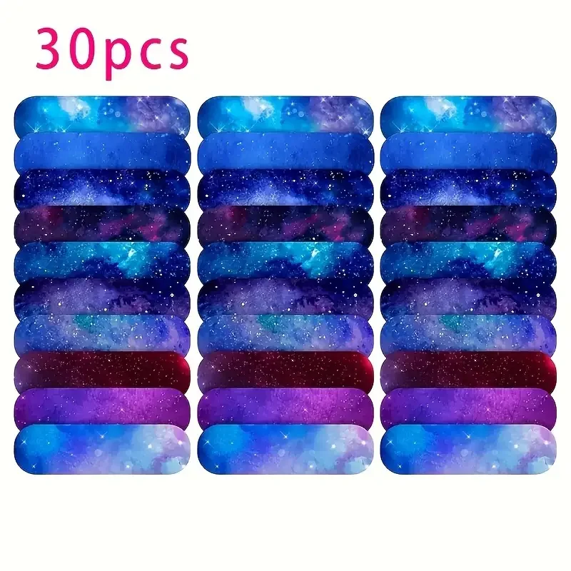 30Pcs 50Pcs Flexible PE Bandages With Blue Starry Sky Pattern Strong Adhesion Comfortable Wear Daily Protection For Minor Scratc
