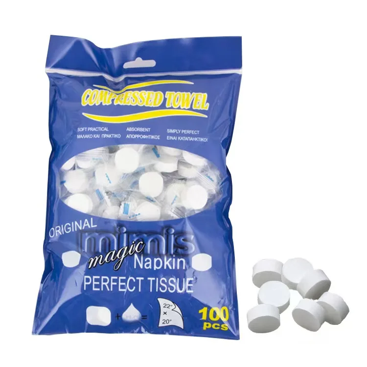 

100 шт. сжатое полотенце, влажные салфетки, бумажное полотенце для лица, планшет, одноразовая салфетка, портативное волшебное полотенце, салфетки для монет, макияж для путешествий