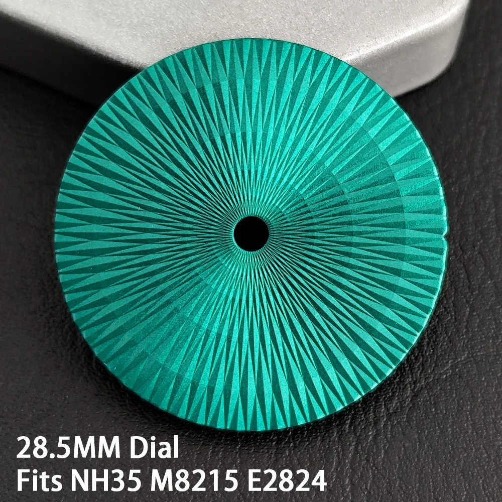 28.5MM No Calendar Watch Dial Fit For NH35 M8215 ETA2824 Movement Accessories Watch Parts Sterile Watch Dial Texture Dial