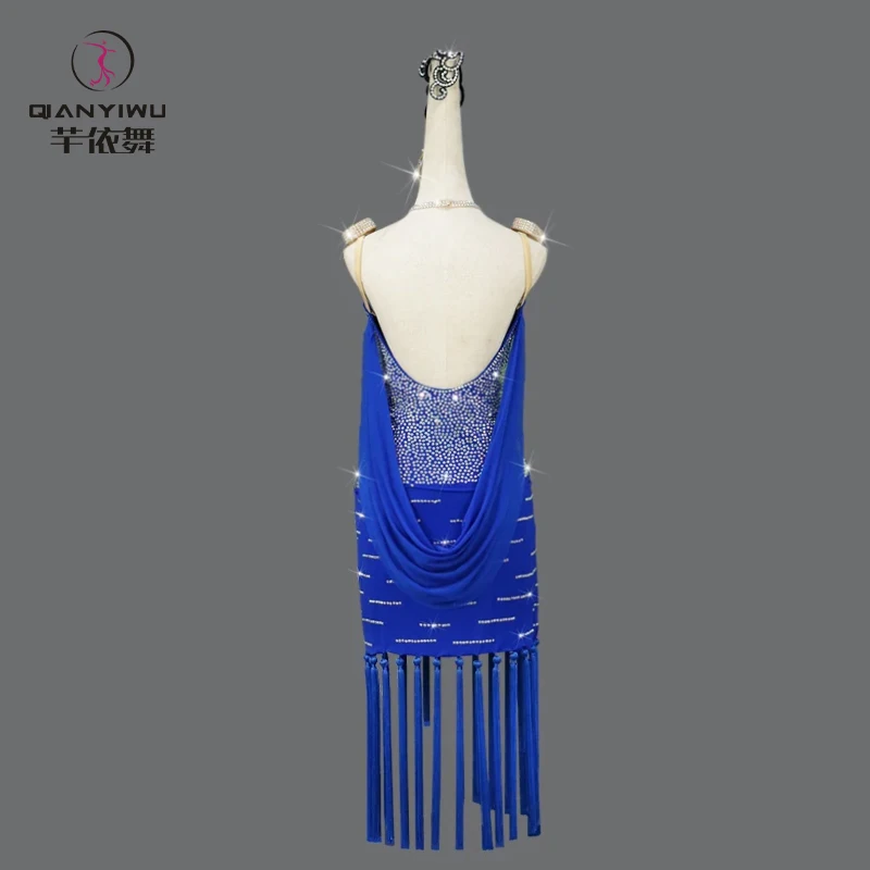 Nuevo Vestido de Baile Latino, Ropa de Actuación, Falda Sexy con Flecos para Mujer, Ropa de Práctica de Baile de Salón, Disfraz de Cabaret, Vestido de Fiesta, Samba para Damas fiesta vestuario flamenco trajes samba com