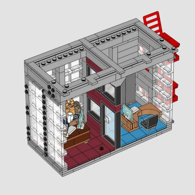 Giornale Ufficio Building 76178 Set di blocchi di costruzione compatibili con particelle Legoed Adatto per regali di Natale 3772 pezzi