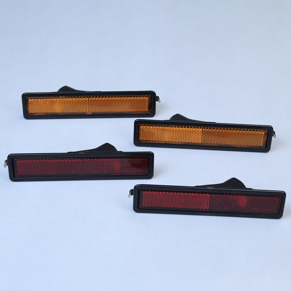 4 قطعة عدسة مصباح إشارة الانعطاف الخلفي والأيمن لليسار واليمين 63141377849   ل BMW E30 E32 E34 318i 318is 325es 325i