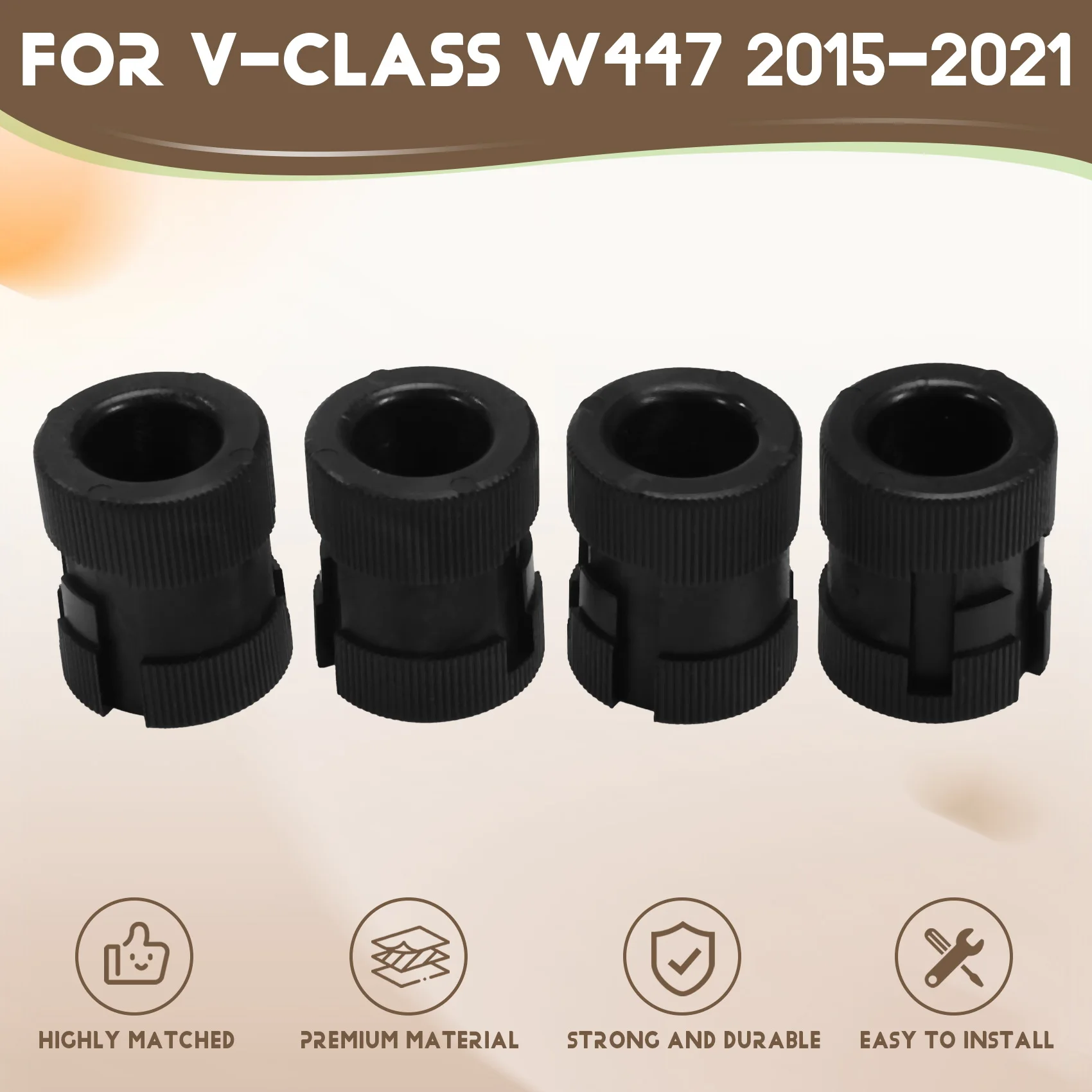 4Pcs Car Middle Door Abnormal Noise Elimination Guide Block for Mercedes-Benz V Class W447 Noise Reduction Guide Block
