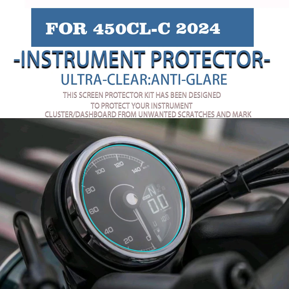 Per CFMOTO 450CL-C 450CL C 2024 strumento di protezione antigraffio per moto tachimetro pellicola proteggi schermo accessori