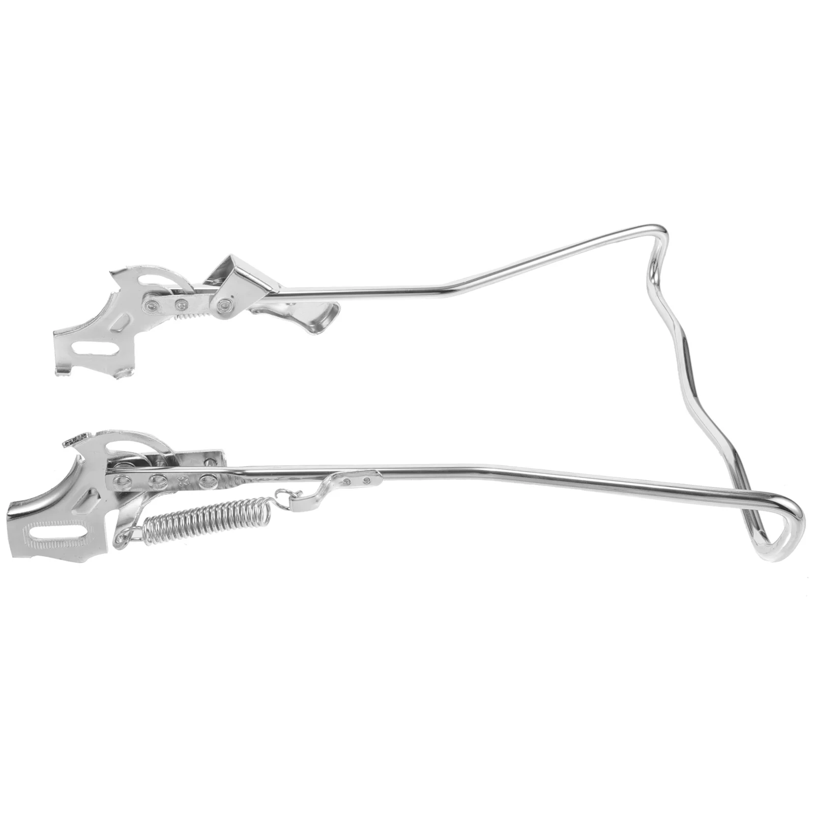 

Bicycle Double Legs Kickstand 24 Inch Silver Wear Resistant Non Slip Adjustable Universal Bike Stand Accessories Replacement
