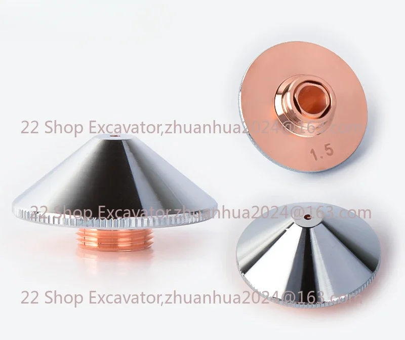 Optical Fiber Laser Cutting Machine Copper DOUBLE Layer Nozzle Outside D28MM M11 High 15MM 0.8 1 1.2 1.3 1.4 1.5 1.6 1.7-6