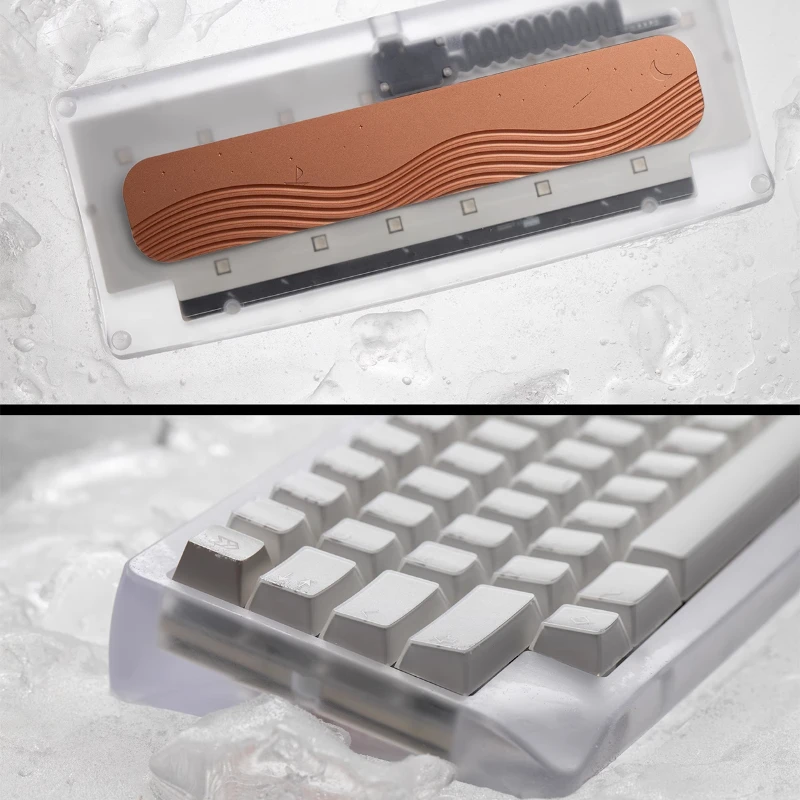 KBDfans ที่กําหนดเองคีย์บอร์ด Agar Kit CNC อลูมิเนียม Hot Swap Static Capacitor EC HHKB รูปแบบง่ายสําหรับเกม