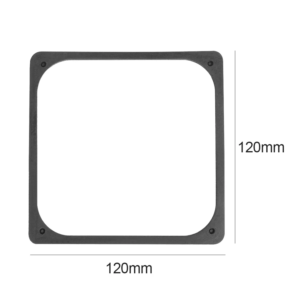 Joint de ventilateur Anti-Vibration en caoutchouc de Silicone, 120x120mm, tampon d'absorption antichoc pour ventilateur de boîtier d'ordinateur et de PC, 10/20 pièces