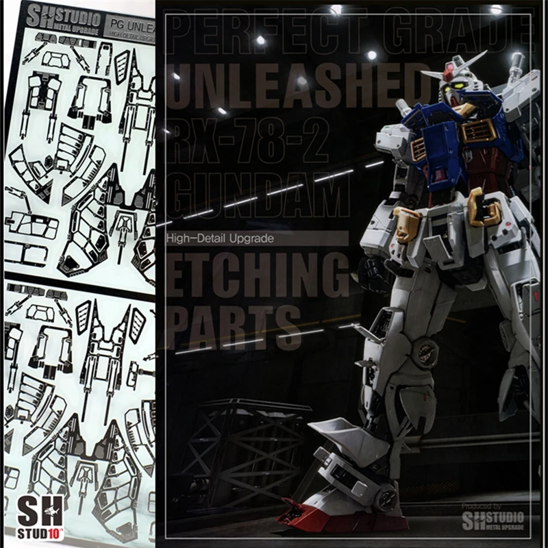 SH Studio Metal Etching Detail-up Parts For 1/60 PGU RX-78-2 Mobile Suit Modification Model Toys Metal Accessories