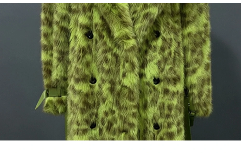 Nerazzurri 2026 New Collection Warm Oversized Leopard Print Faux Fur Coat Women Winter Luxury Brands Designer Clothing Woman