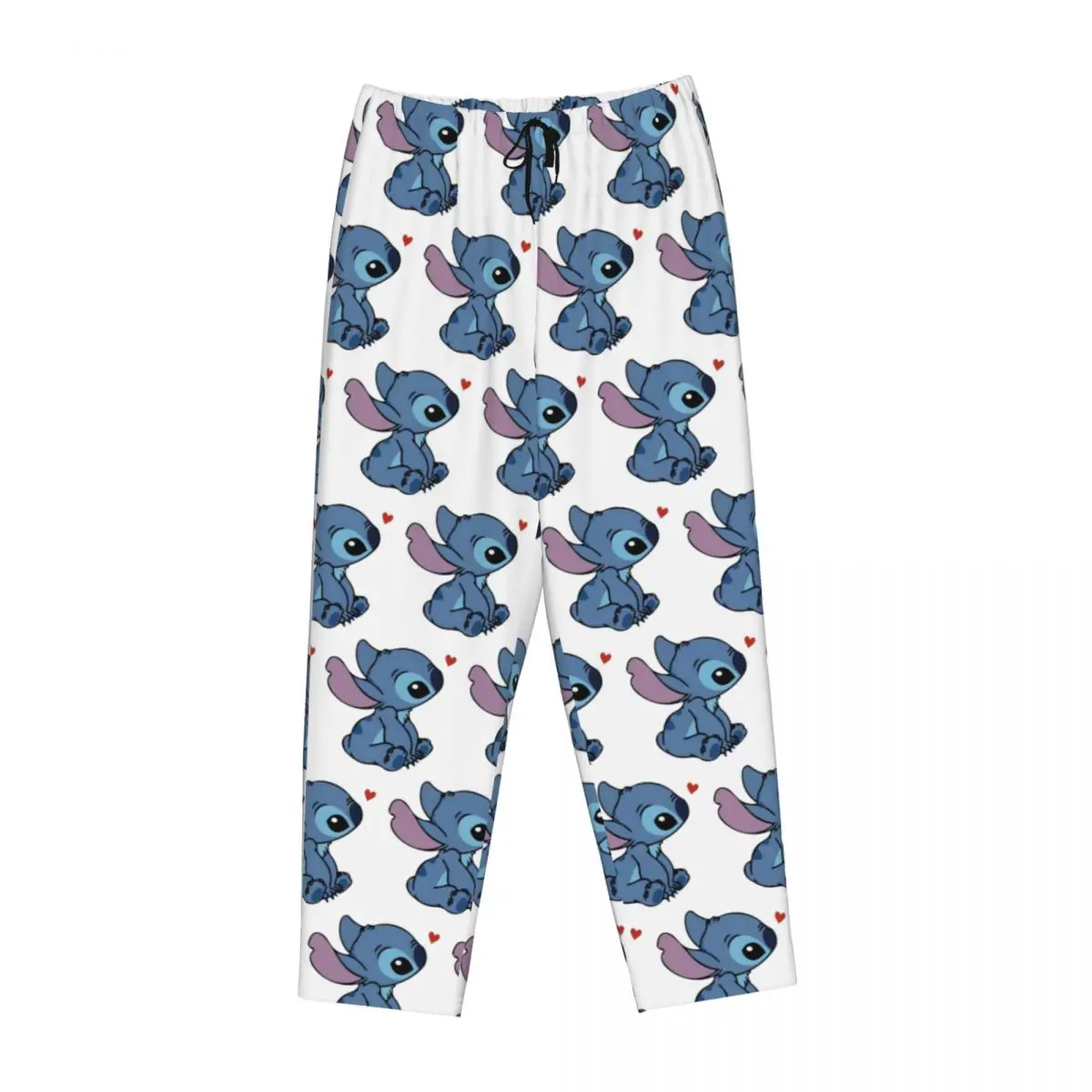 Custom Women\'s Lilo Stitch Cartoon Anime Manga Pajama Pants Printed Sleep Sleepwear Bottoms with Pockets