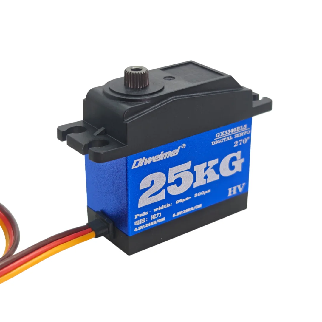 25kg servo 25kg servo digital High Torque Servo180° 270° Wide Angle HV 4.8-6.0V Metal Gear Servo for RC Car Drone Robot Arm
