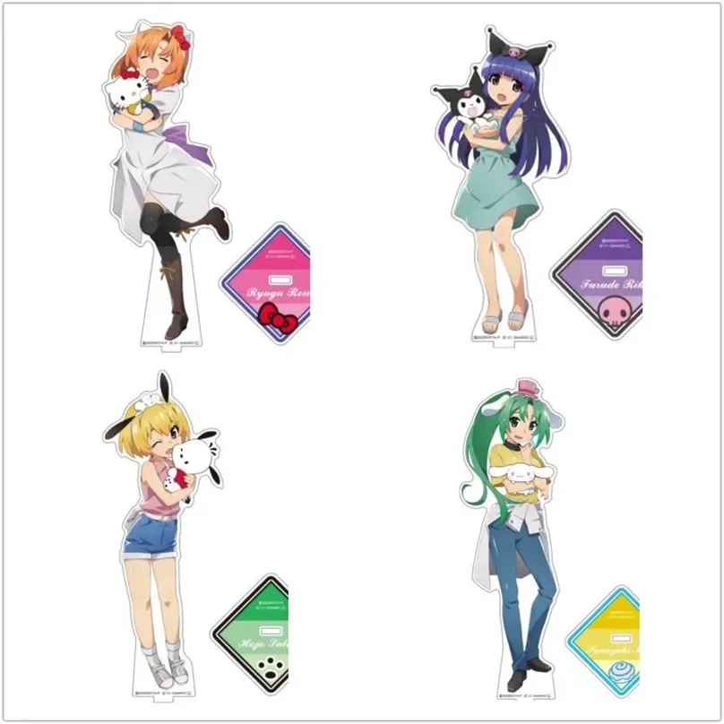 Anime Figure Standing Doll Ryugu Rena Sonozaki Mion Acrylic Stand Model Plate Cosplay Toy for Gift