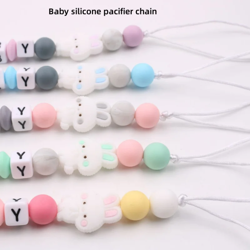 1PC Keep Your Baby\'s Pacifier Safe and Secure with This Adorable Silicone Cartoon Funny Pacifier Clip Attachment Cute Toy