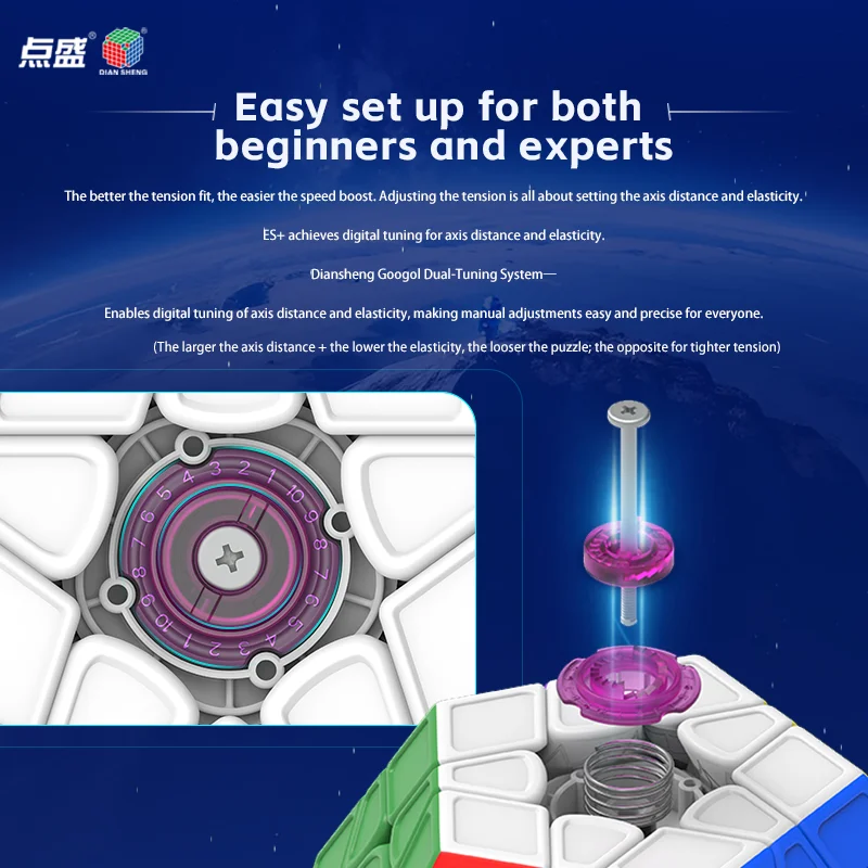 DianSheng Googol Magnetic Large Megaminx 3X3 Large Megaminx Magic Cube Stickerless Professional Fidget Puzzle Toys  Gifts