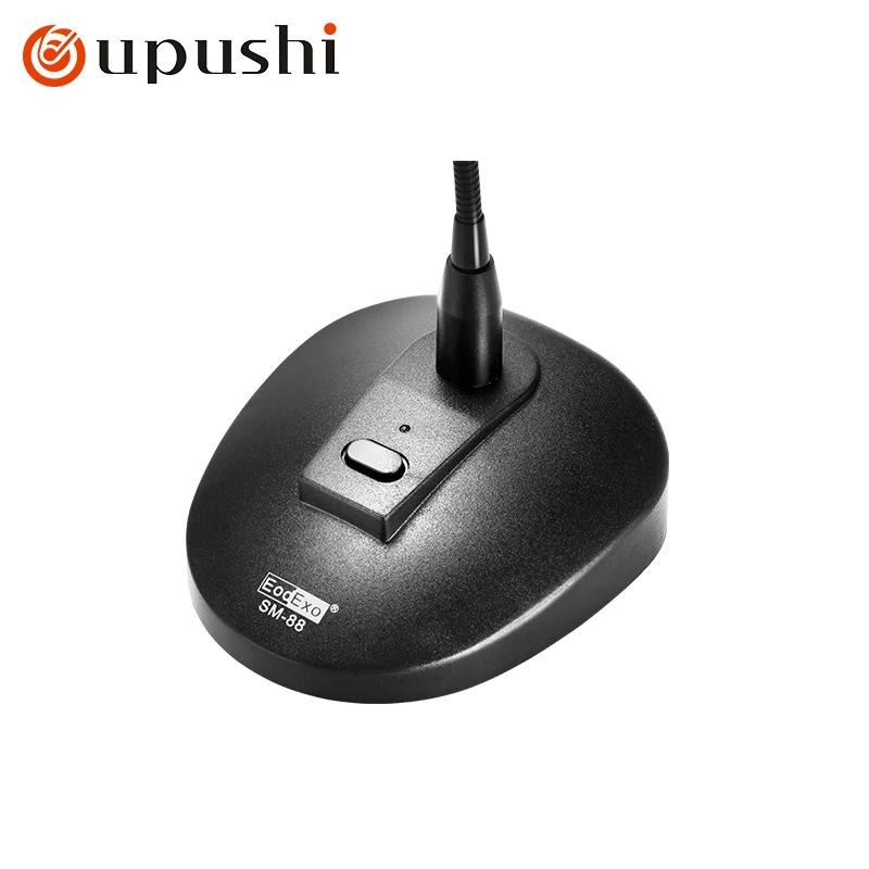 Oupushi SM-88 Conference Microphone Wired Desktop Microphone Broadcast Amplification Microphone Capacitor Mic