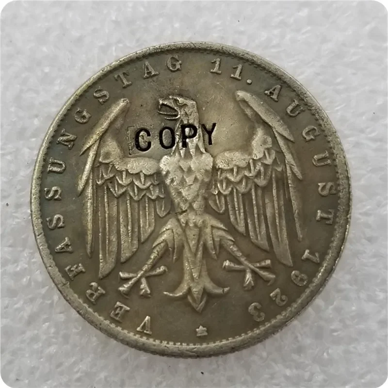 1923 Germany 3 mark COIN COPY commemorative coins-replica coins medal coins collectibles Challenge Pocket Coins Christmas Gifts