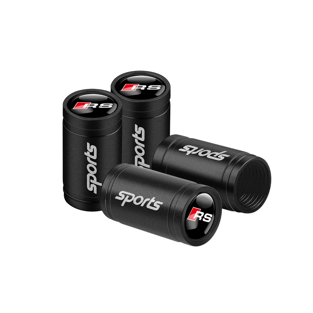 Auto-accessoires voor Audi Sline RS S TT A1 A2 A3 A4 A5 A6 A7 A8 8P B6 B7 B8 C5 C6: Ventieldopjes voor autobanden met logo