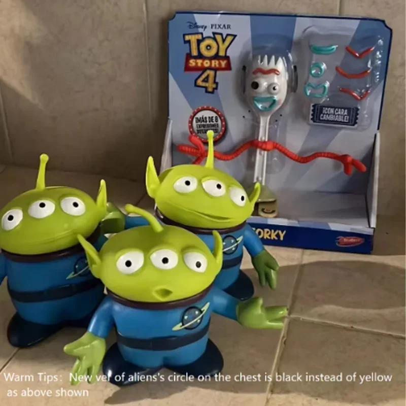 Cartoon-Film-Spielzeug-Thema Niedliches Dreiäugiges Monster Grüner Mann Alien Puppe Figur Anime Dekoration Sammlerstück Spielzeugmodell für Geschenke – Detail 2