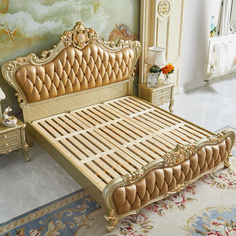 King Size Couple Bed Frame Luxury Estetyczna Nowoczesna Sypialnia Rama Łóżka Przechowywanie Drewno Marco De Cama Queen Moderno Luksusowe Meble