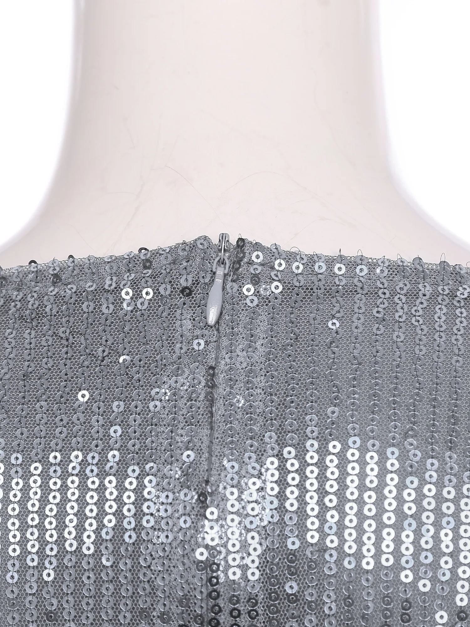 

Women Shiny Sequin Blouse Dance Raves Party V Neck 3/4 Flared Sleeves Fully Lined Pullover Shirt for Cocktails Club Evenings