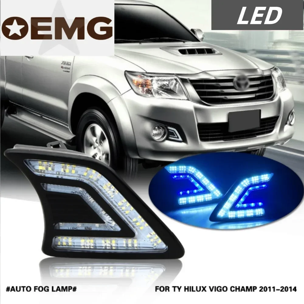 

LED Front bumper grille fog light For Toyota vigo 2011-2014