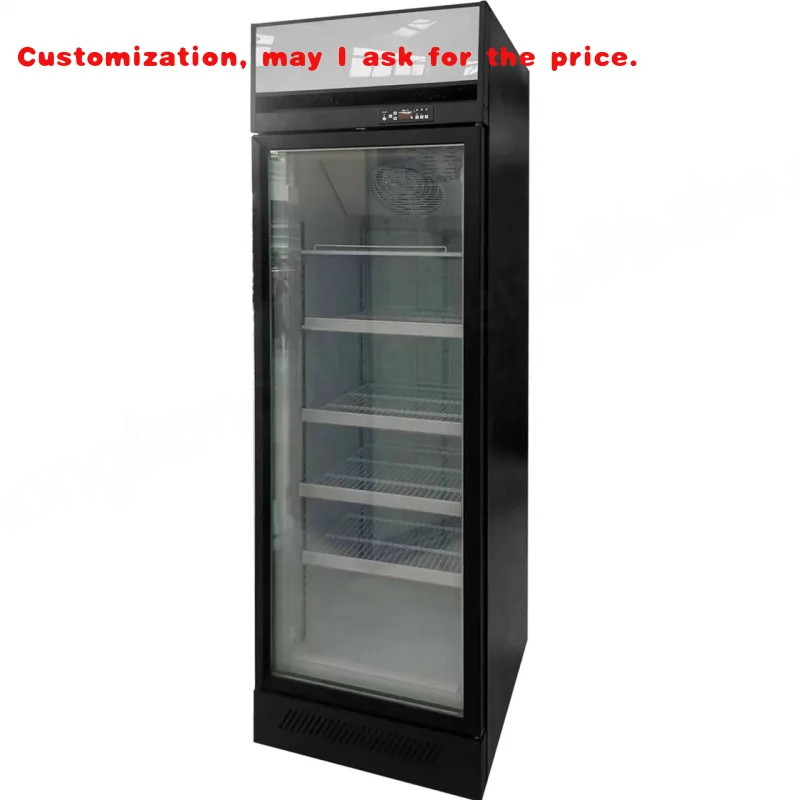 

custom.625*720*2000mm Volume 455L Vertical Freezer Refrigerator Slim Beverage Display Cabinet Beer and Milk Freezer