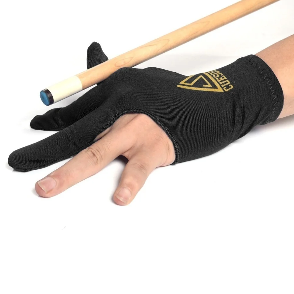 Cuesoul 3 Finger Billard Snooker Handschuhe Pool Queue Handschuhe Links Hand