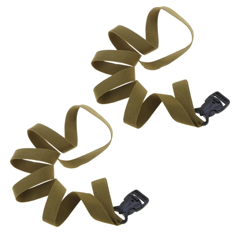 2pcs Outdoor Nylons Buckles Strap Luggages Cargo Strap Cable Tie Regulable Webbings Strap with Quickly Release Buckles