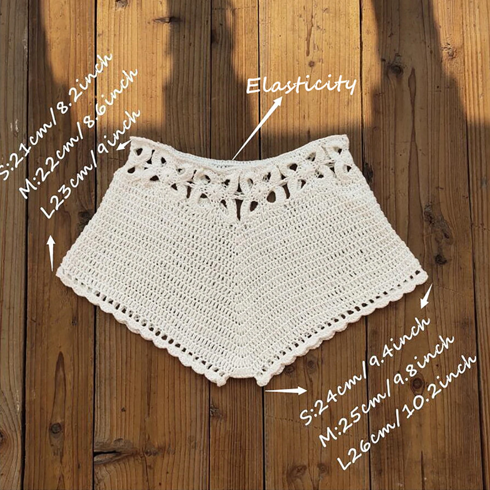 

Women's Crochet Cutout Swim Shorts Summer Bathing Suit Bottoms Beach Style Drawstring Beach Board Shorts Swim Trunks