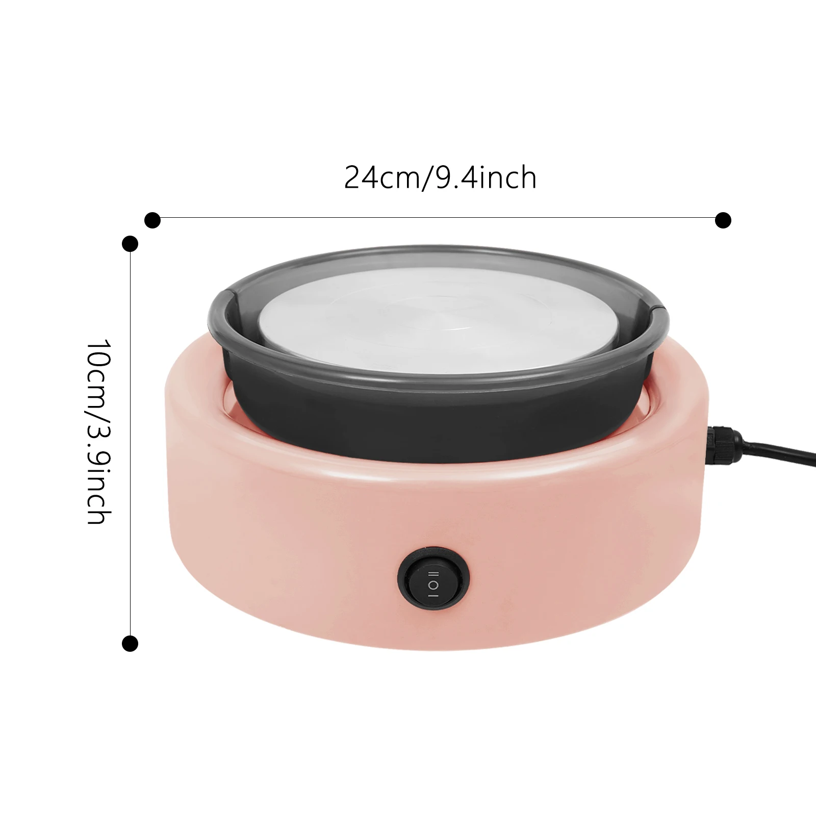 

Adjustable Speed Pottery Machine, Pink Mini Pottery Wheel Machine with Foot Pedal for Beginners Adult